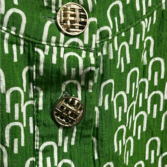 Jaclyn Smith Green and White design Dress - Picture 5 of 7